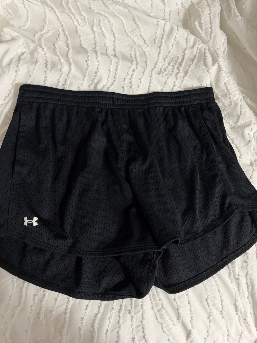 Under Armour Women's Black Mesh Athletic Shorts